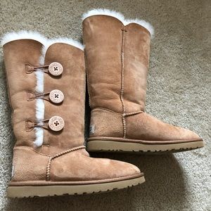 Brown Button Up Uggs
